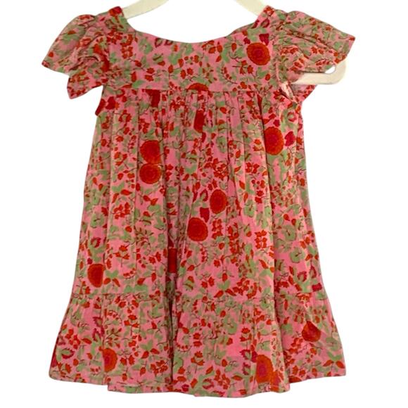 Roller Rabbit 24 Months Girls Hol Cruise Dress Ruffle Floral Pink - Picture 1 of 9